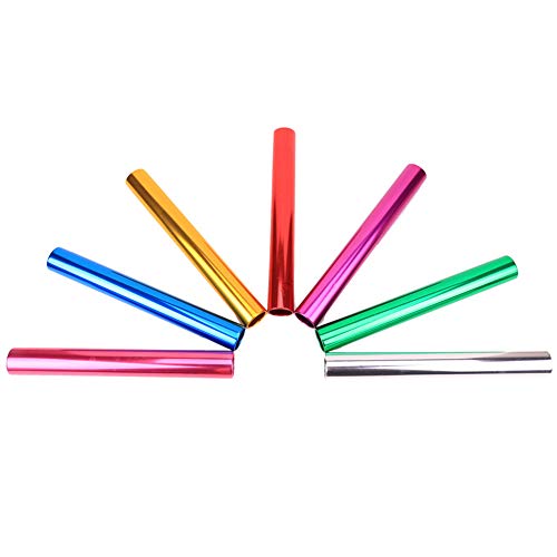 Onnpnn 5 Pieces 11.4 Inch Relay Baton, Track Aluminum Field Race Batons, Fields Sprints Race Running Sticks, Extra Thick Transfer Wand Sporting Goods For Students School Office Clark Outdoor, Green #TOP6