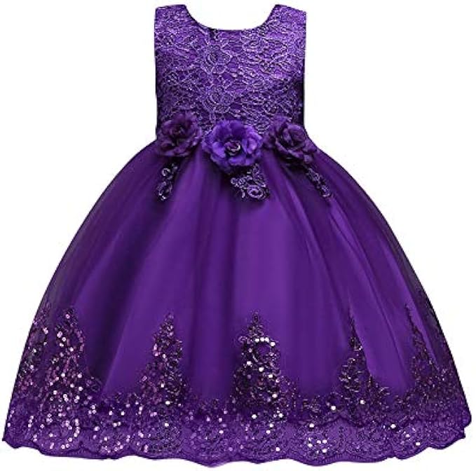 Toddler Dress Clothes Floral Kids Party Girls Gown Princess Baby Dress Ball Girls Dress&Skirt