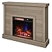 duraflame® Shiplap Wall Mantel Electric Fireplace, Barstow Acacia