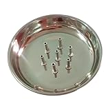 Agarbatti Plate for Pooja | Stainless Steel Incense Stick Holder Burner Tray with Ash Catcher | Indian Puja Accessory for Home & Temple