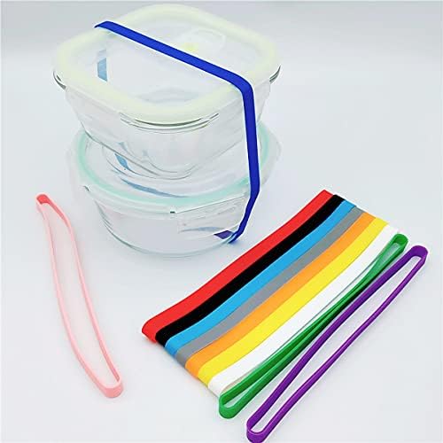 Silicone Rubber Bands,Forreen 36 Pack Planner Elastic Bands Wrapping Bands Elastic Rubber Colourful Rubber for Fastening Books Umbrellas Banknotes Pens Suitable Office Home