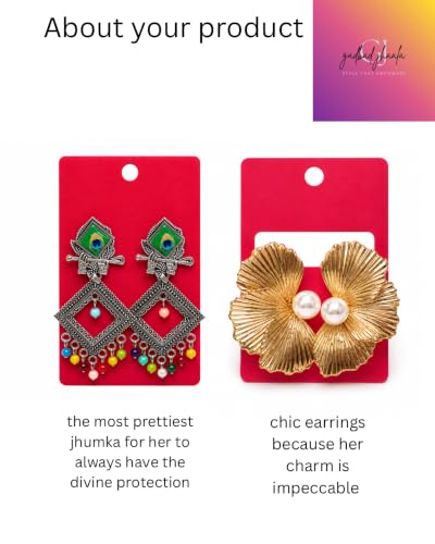 Image of Raksha Bandhan Gift Hamper for Sister | Premium Jewellery Gift Box with Rakhi Bracelet, 2 Pendant Necklaces, 1 claw clip & 2 Designer Earrings | Rakhi Gifts for Sister | Birthday & special Gifts for Women