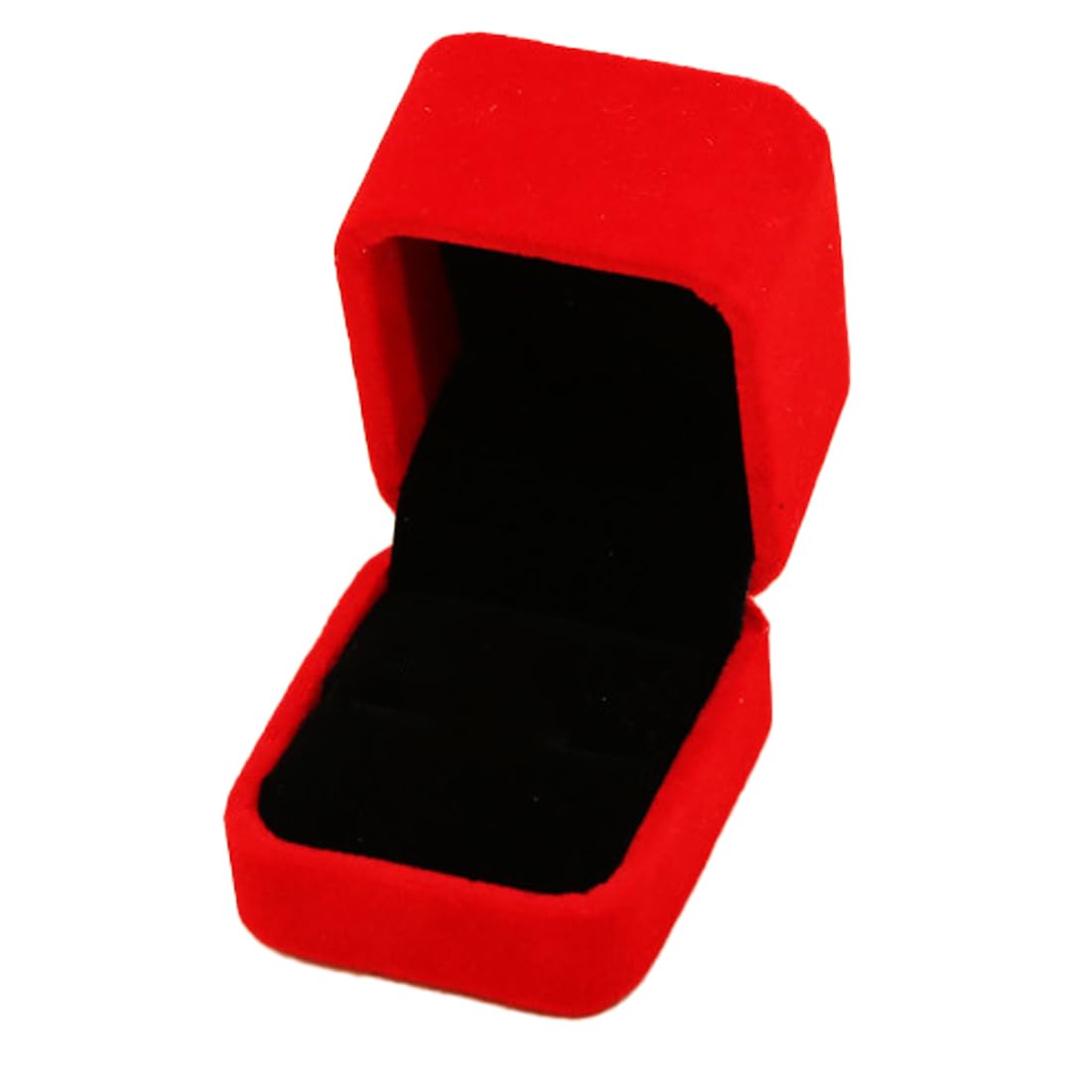 Reccisokz Reccisokz 1 Articulo Porta alianzas boda Joyero para anillo,caja anillos boda, caja de terciopelo, embalaje de regalo, caja de regalo,caja anillo compromiso para propuesta de matrimonio (rojo)