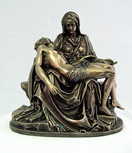 Pieta Statue Cold Cast Bronze Veronese Resin 5