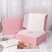 DERZIFUN 7x5x2 Inch Valentine's Day Shipping Boxes for Packaging Mailing, 30 Pack Pink Shipping Box Mailers for Small Business, Recyclable Small Corrugated Coardboard Boxes