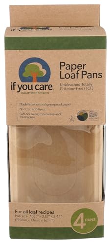IF YOU CARE FSC Certified Paper Loaf Baking Pans 4-count