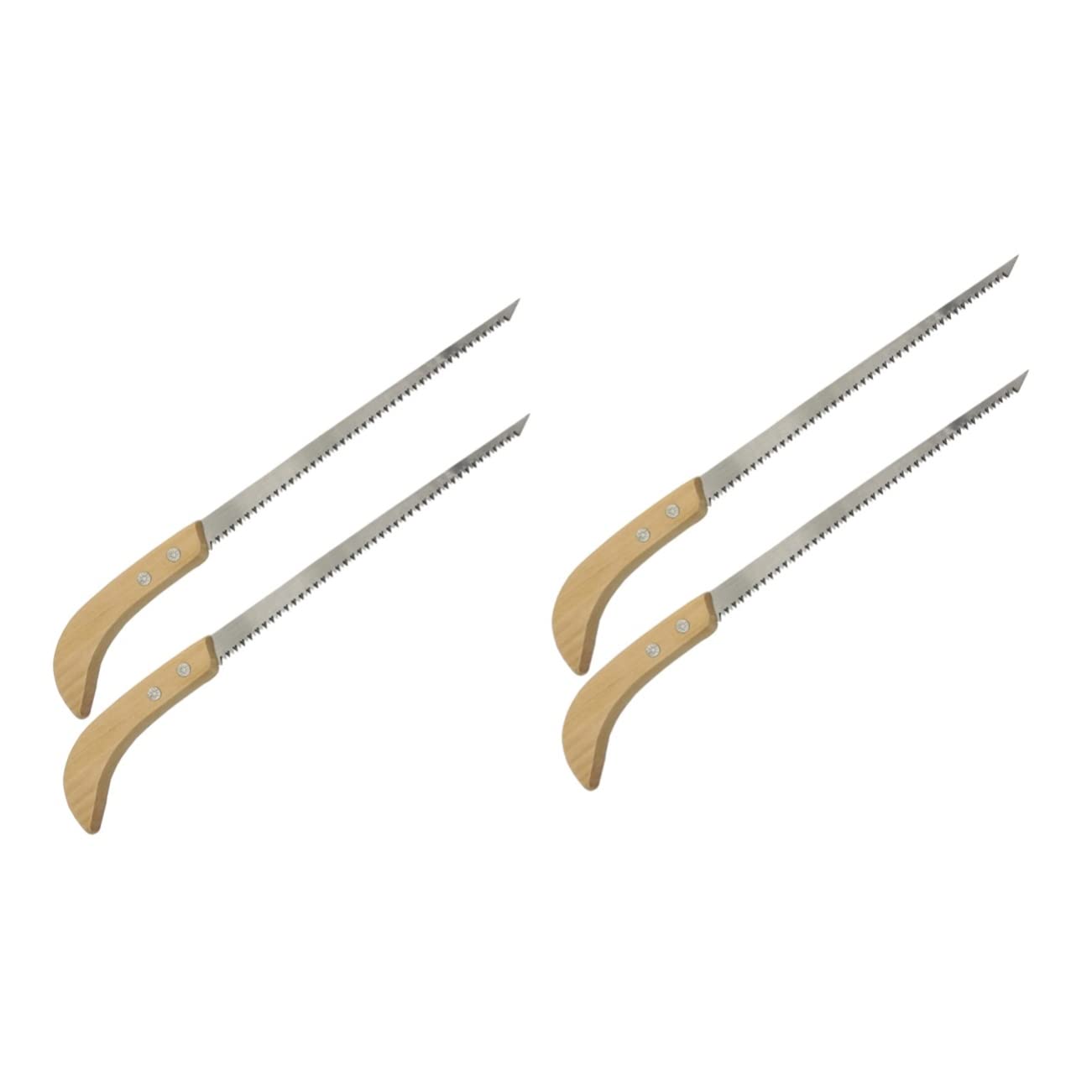 2 Set Seghetto Da Giardinaggio Con Legno Antiscivolo Utensile Versatile Per Potatura E Falegnameria Per Te 2 Pezzi*2