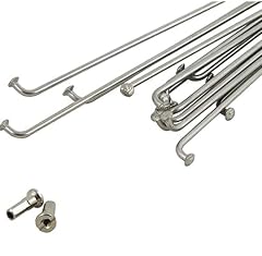 Bicycle Wheel Spokes with Nipples, 14G, 26x1.75-1.95, 36-Piece Set