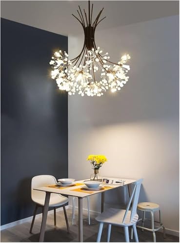 Suspension cristal led pour éclairage cuisine moderne et salon chaleureux