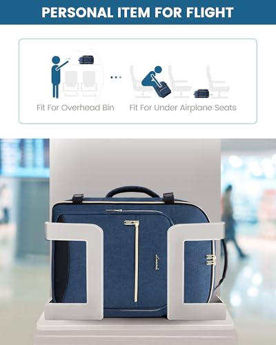 Image of LOVEVOOK 40L Travel Backpack Flight Approved Carry on Backpack,3 Packing Cubes,Waterproof Personal Item Travel Bag,TSA Carry on Luggage Suitcase Travel Essentials,Gifts for Women & Men,fits 17 inch Laptop