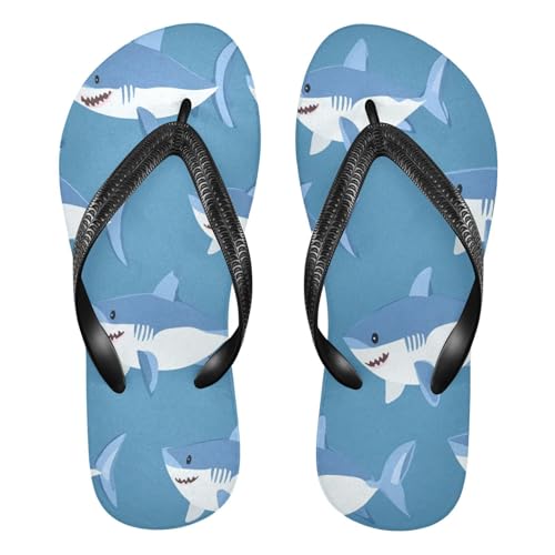 Cartoon Shark Flip Flop Sandal Men's and Women's Summer Sandal | Beach & Water Shoes（911）