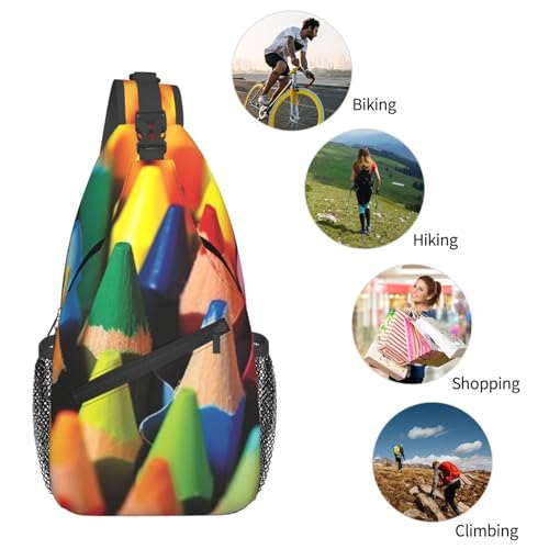 Bolso Tipo Sling Unisex Negro Para Viajes miniatura 5