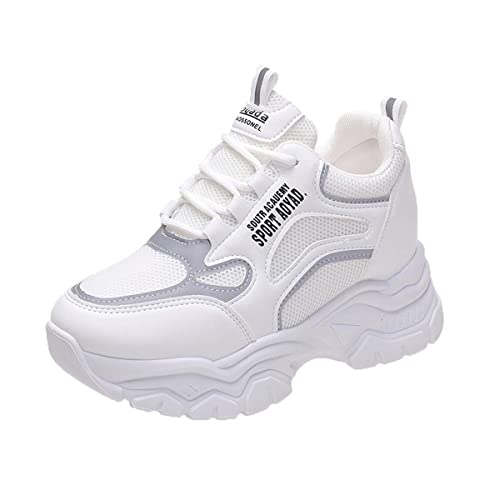 MIXSEN Scarpe Donna Sneakers con Zeppa Interna Alta Scarpe da