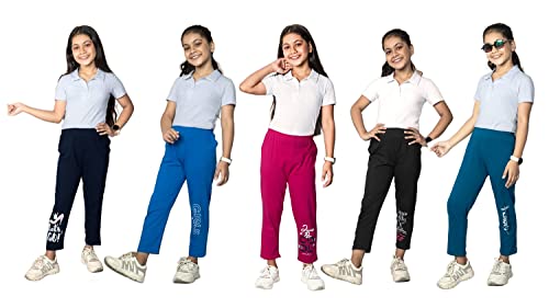 Image of Girl's Cotton Regular Fit Trackpants