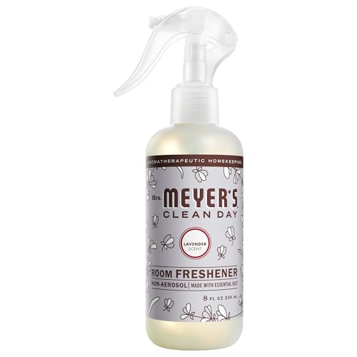 MRS. MEYER'S CLEAN DAY Room and Air Freshener Spray, Non-Aerosol Spray Bottle Infused with Essential Oils, Lavender, 8 fl. oz