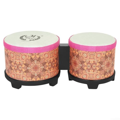 Bongo dal design affascinante per lezioni di musica incoraggia l'esplorazione del suono e del ritmo (arancione)