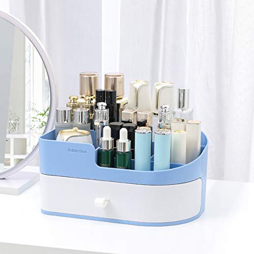 Organizador de maquiagem de plástico para cosméticos da Garnetk, organizadores de armazenamento de c