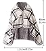 TTXNJKBF Wheelchair Cozy, Wheelchair Blanket, Plaid Shawl Scarf Multifunction Shawl Shoulder Warm Home Office Bedroom Car Trip Subway Plane for Women Lady Winter Use(C)