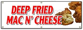 72" DEEP Fried MAC N' Cheese Banner Sign Macaroni and Cheese Baked hot