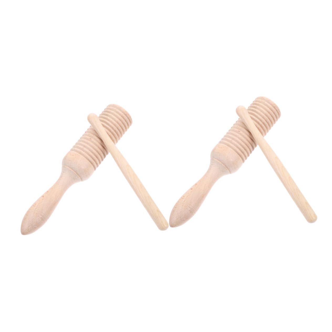 VINTORKY 2Sets Musical Instruments Wooden Orff Percussion for Sized Design Encourages Musical Exploration Enhances Coordination for Boys