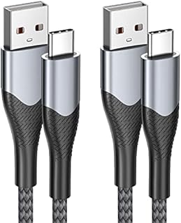 USB C Charger Cable, 2M 2Pack Type C Charger Cable Fast Charging Long USB to USB C Cable for Samsung Galaxy S21 S20 FE S10 S9 S8 A12 A13 A51 A70 A40 A20 E A50 A33 A52 A53, Huawei P30, Google Pixel
