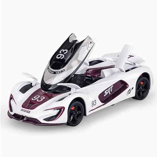 Image of Dodge SRT Tomahawk Sport Model Car 1:32 Scale Exclusive Alloy Metal Pull Back Die-cast Car Toy with Openable Doors & Light Music Boys Toys for Kids【Colors as Per Stock】