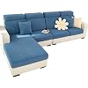 Sofa Cover Stretch Couch Cushion Cover L Shape Sofa Cover Removable Plus Size 2 Seater Cover Blue