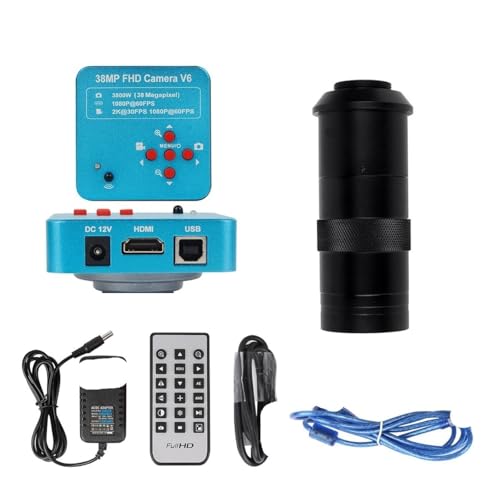 Microscope 13MP Monocular Microscope Digital Camera Set 130X Or 180X Adjustable Lens LED Light(38MP USB 130X)