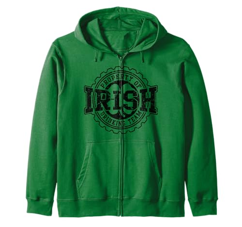 St Patricks Day Irish Drinking Team Birra Gruppo Coppie Felpa con Cappuccio