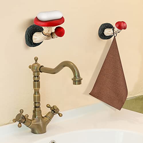 Purpeak 3 Pieces Mushroom Hanging Shelves Cute Mushroom Wall Floating Shelf Whimsical Mushroom Room Decor Wall Mounted Mushroom Hanging Shelves For Bedroom Living Room Bathroom Kitchen, Mixed Sizes #TOP5