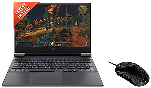 Image of HP Victus Gaming 12th Gen Intel Core i7 12650H 15.6 inch(39.6 cm) FHD Gaming Laptop & HyperX Pulsefire Haste USB, 16000 DPI, 6 Programmable Buttons Gaming Mouse