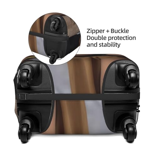 Personalized Photo Text Travel Luggage Cover Fits 18"-21" Luggage, Custom Washable Spandex Suitcase Covers for Work Outdoor4