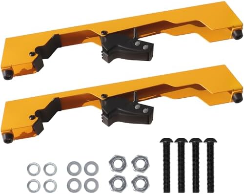 2 Pack Miter Saw Mounting Brackets, Large Heavy Duty Miter Saw Compatible with DWX723, DWX724, DWX725, DWX725B and DW723 Stands Yellow