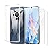 Wanglaism Cover for ZTE Blade A76 5G Case with 2 Pack Tempered Glass Screen Protector, Mobile Phone Case Transparent Soft Silicone TPU Protective Bumper Case(No for ZTE Blade A76 4G)