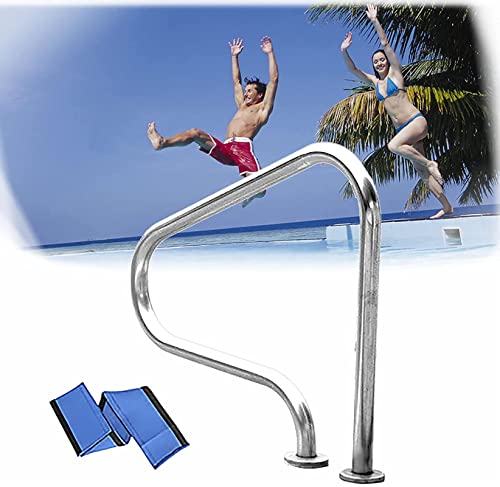 Garde-corps de piscine à montage facile avec kit complet d'accessoires de fixation