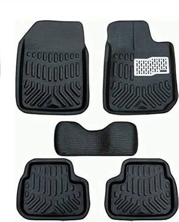 Carigiri 3D/4D Car Floor Foot Mats Compatible for Maruti Suzuki Swift (Black)