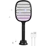 ❤【Plegable y portátil】 Mata mosquitos electrico es plegable y fácil de llevar, puede doblarlo y empacarlo en su bolsa de viaje cuando está viajando al aire libre.