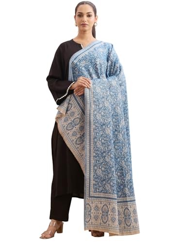Weavers Villa Women's Premium Acrylic Paisley Shawl, 100cm x 200cm (FEROZI)