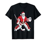 Funny Santa Ice Hockey Goalie Christmas