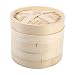 Cuiseur vapeur 4 tailles 2 niveaux panier vapeur en bambou chinois riz naturel cuisson cuiseur avec couvercle nouveau(18cm)