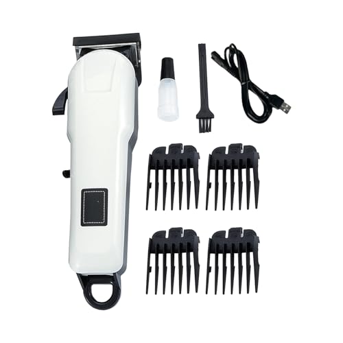 Máquina de Cortar Pelo para Hombres - Recortadora Eléctrica Para Cabello Masculino | Silencioso Sin Cable Con Pantalla LCD Ajustable Para Estilo Adultos Viaje