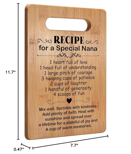 Image of Popular Birthday Gifts for Nana, Cutting Board Gift for Nana, Cute Grandma Gifts from Grandchild, Nana Gifts for Mothers Day