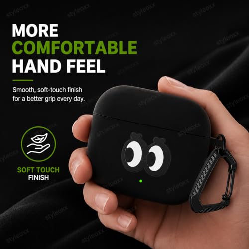 Image of Anvique Silicone Case for OnePlus Buds 4 Pro,Shockproof Protective Cover, Scratch Resistant, Lightweight, Precise Fit with Charging Access (Eye T)