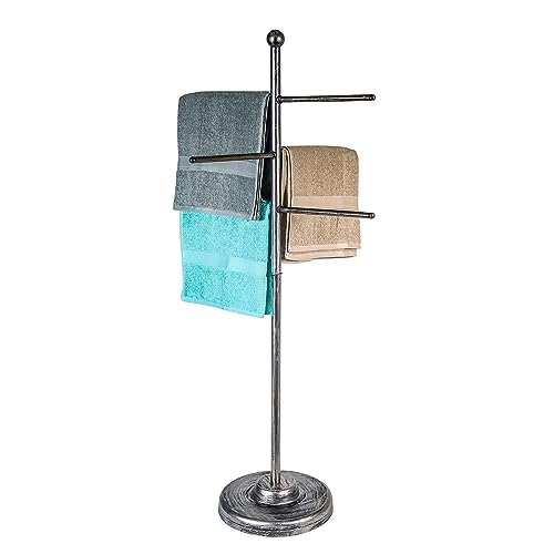 Trademark Innovations 50" Towel Rack for Pool and Spa (Brushed Nickel) by Trademark Innovations - Used condition - US$16.89