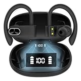 Fone De Ouvido Bluetooth Sem Fio Esportivo Anti Queda – Bateria 45h De Reprodução Com Microfone Compatível Com iPhone Samsung Xiaomi Motorola Celular Android Ios Academia Corrida [VALUANCE]