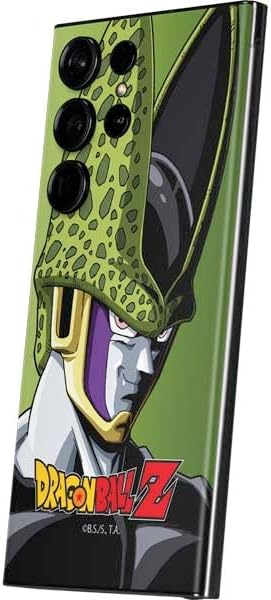 Vista 46 de Skinit Calcomanía para teléfono compatible con Galaxy S23 Ultra, diseño de retrato con licencia oficial de Dragon Ball Z Vegeta Negro - DRGNBZ17