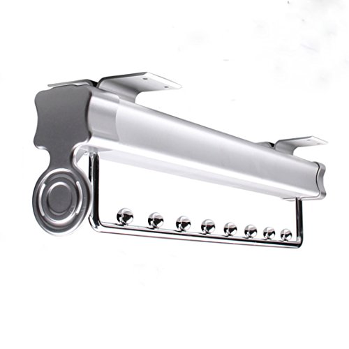 lewu 押入れ スライドハンガー 突ぱり スパイク アイデア 伸縮 収納 アルミニウム合金 ハンガーラック 衣類収納 30KG重荷重用