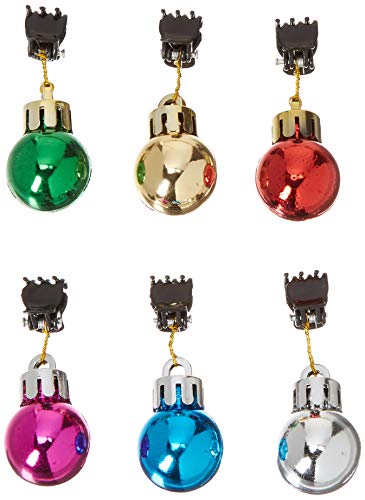 12 PCS Beard Ornaments for Men,Colorful Christmas Facial Hair Baubles Decorations for Men,Easy to Attach Mini Mustache, Sideburns, Goatee Whisker Clips (Medium)