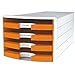 Produktbild HAN Schubladenbox, Weiß / Orange, 4 Schubladen, 1013-51