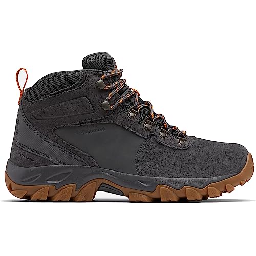 Columbia Men's Newton Ridge Plus Ii Suede Waterproof Hiking Shoe, Dark Grey/Gold Amber, 9.5 #TOP5